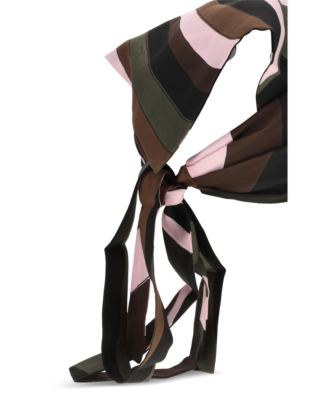 Emilio Pucci Multicolor Silk Twill Bandana Hat