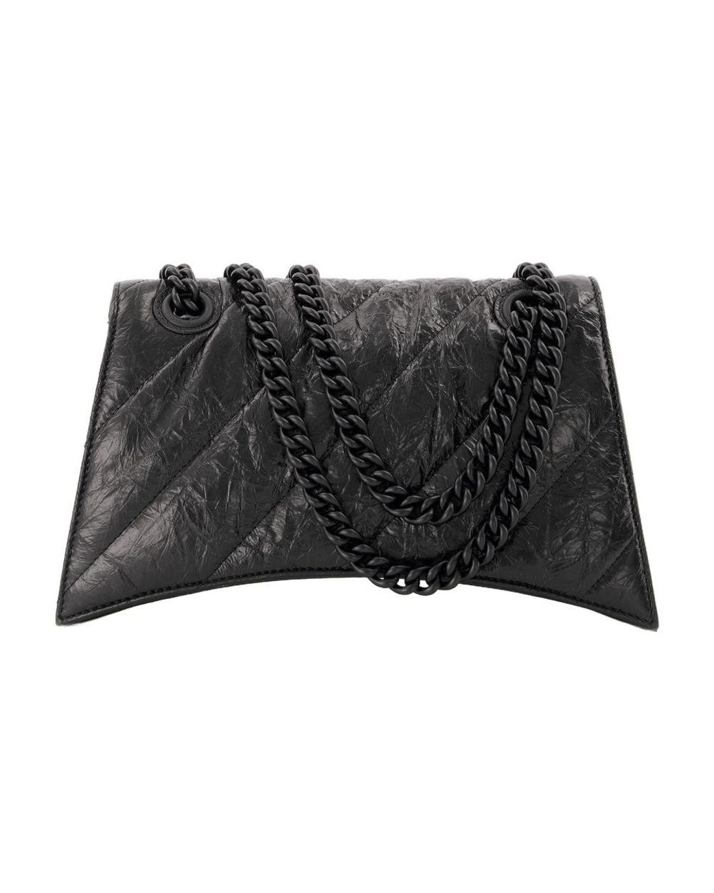 Balenciaga Black Crush Chain S Hobo Bag