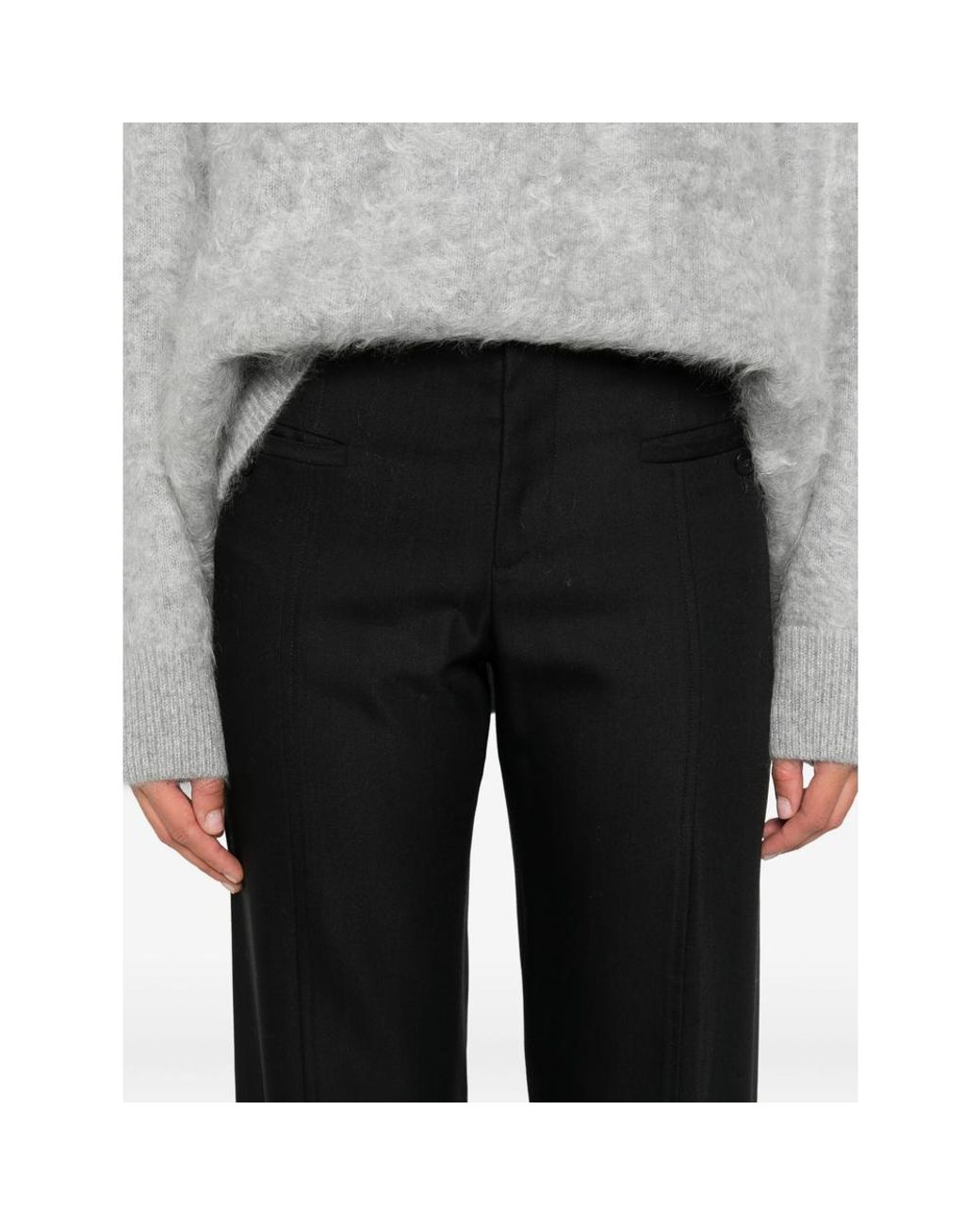 Loulou de Saison Black Welt-Pocket Trousers