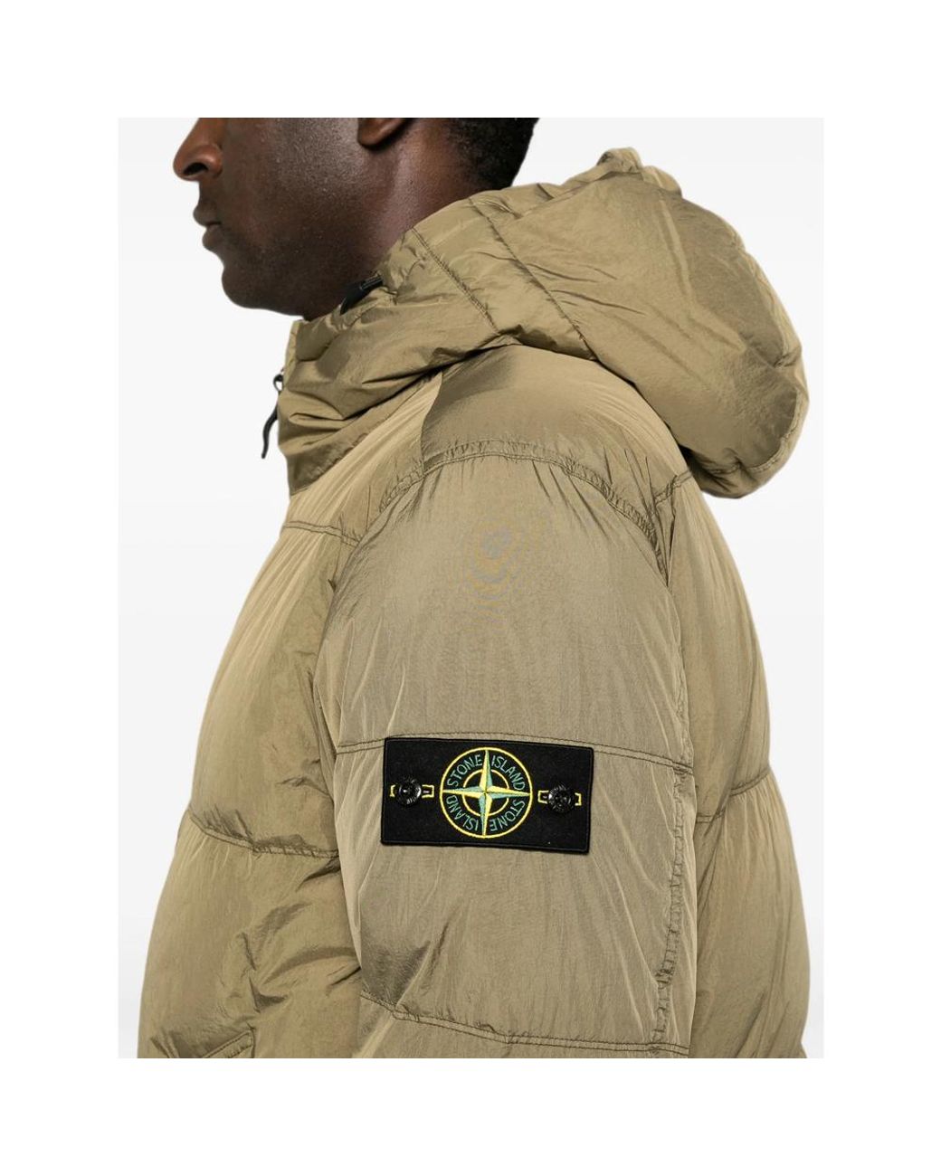Stone Island Natural 4100037 Crinkle Reps Ny Jacket for men