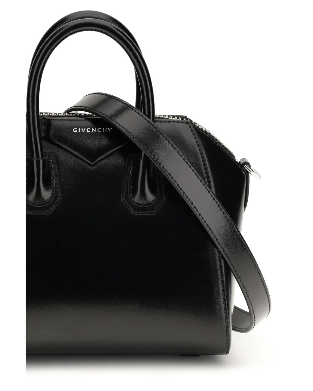 Givenchy Black Box Leather Antigona Mini Handbag