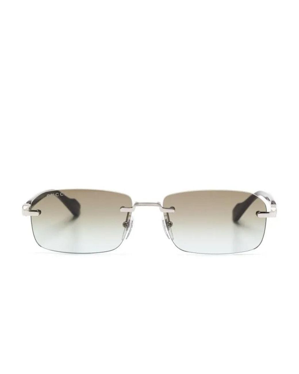 Gucci Multicolor Gucci Eyewear Gg1221S008 Rimless Metal Sunglasses for men
