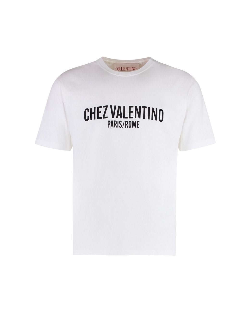 Valentino Garavani White Cotton Crew-Neck T-Shirt T-Shirts for men
