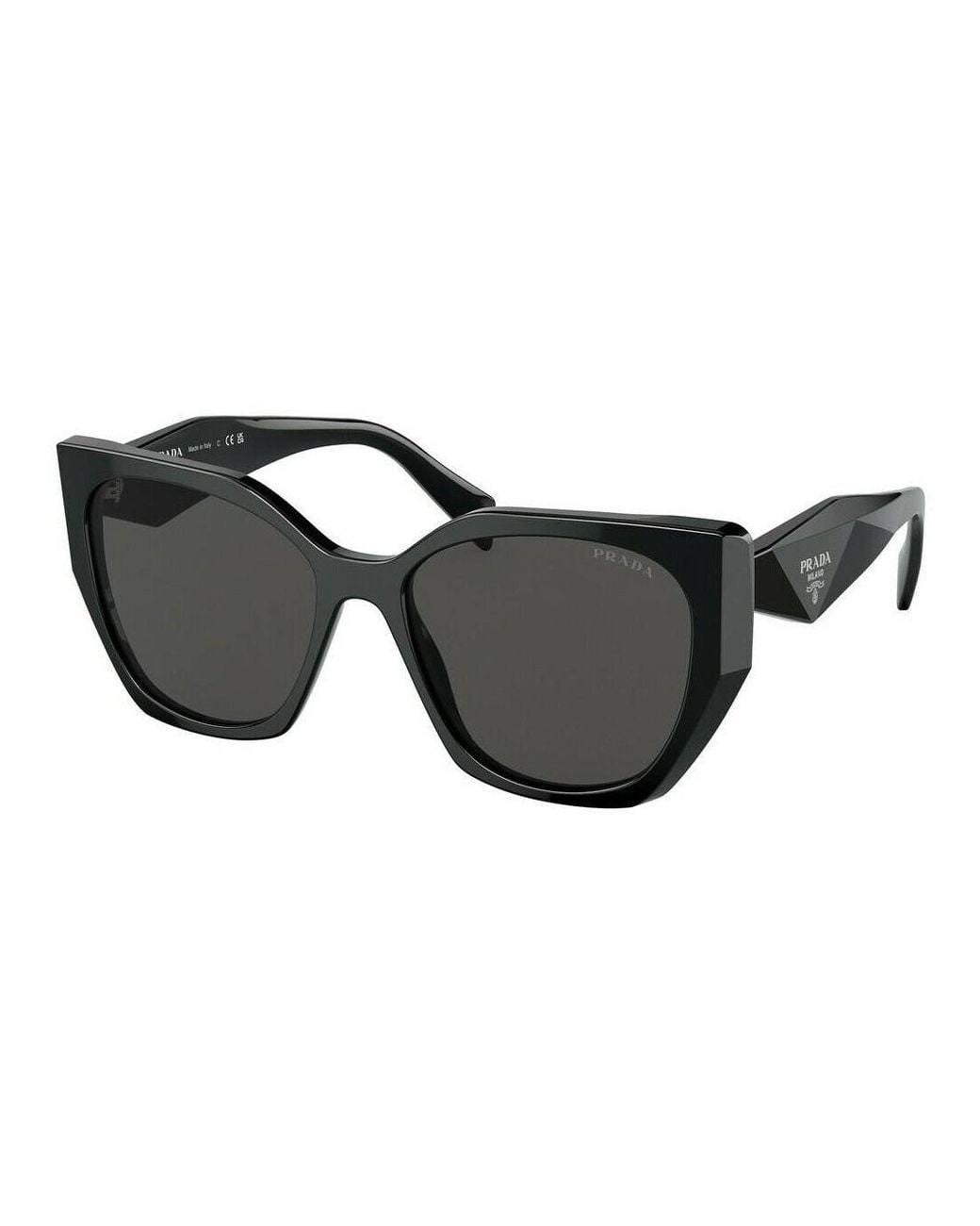 Prada Black Sunglasses Square Full Rim, Frame And Dark Lens Pr19Zs1Ab5S0