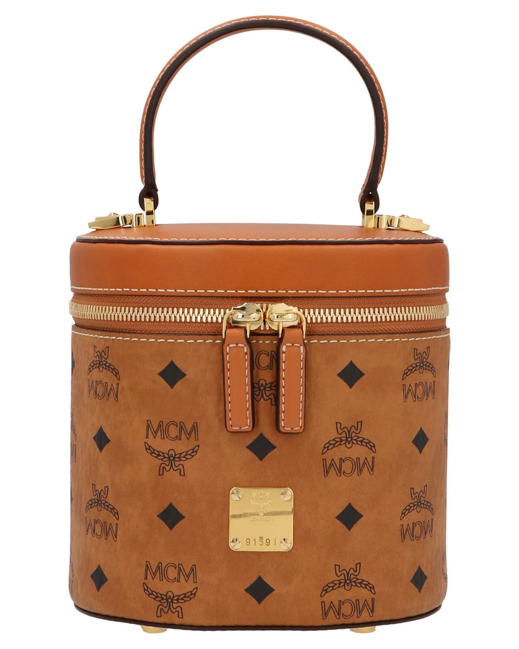 MCM Cylinder Mini Crossbody Bag in Brown Lyst