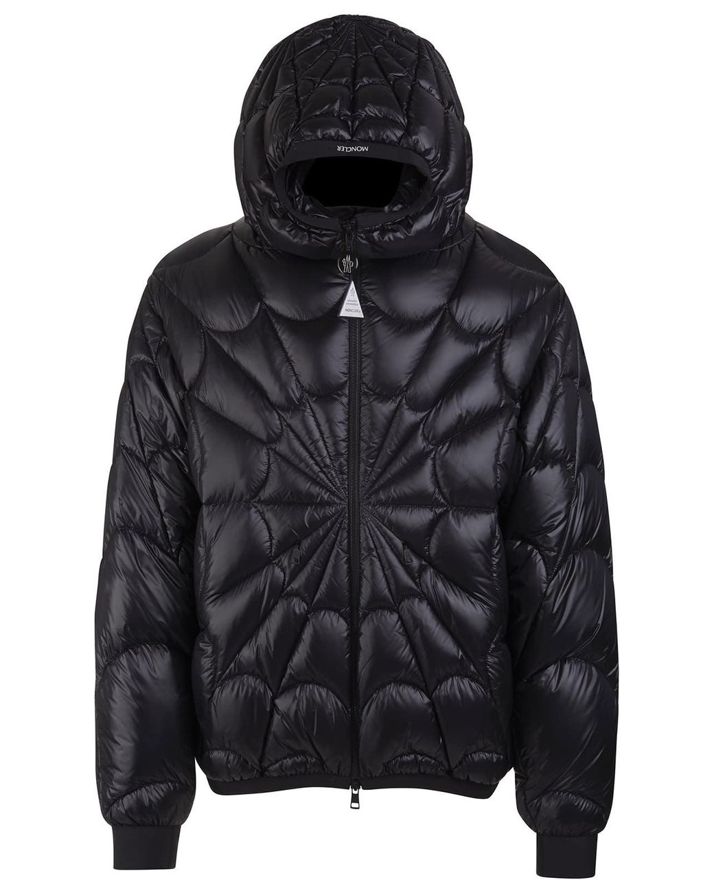 Moncler Black Violier Spiderman Short Down Jacket for Men Lyst UK