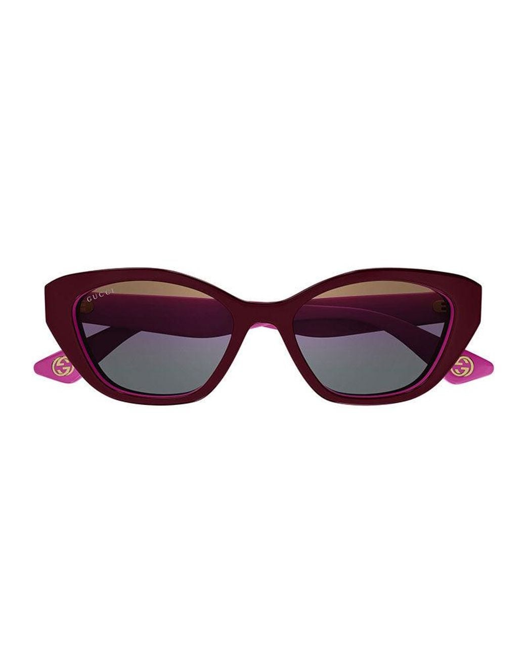 Gucci Purple Gg1638S 003 Burgundy-Fuchsia- Gradient With Mirror Fucshia Sunglasses