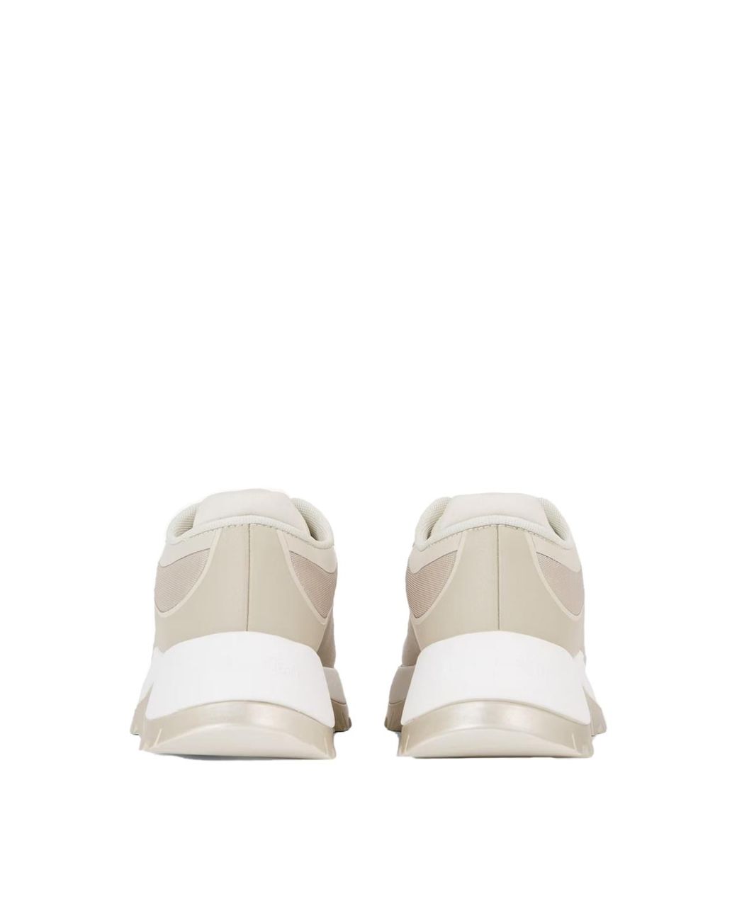 Calvin Klein White Calvin Klein 2 Piece Sole Runner Sneaker