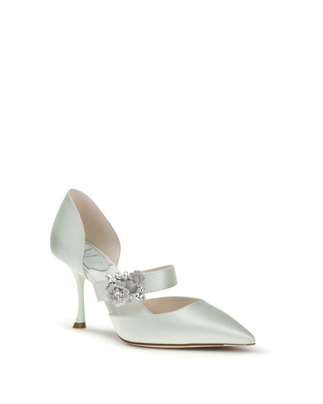 Roger Vivier Multicolor Pumps Efflorescence Dorsay Satin Silk
