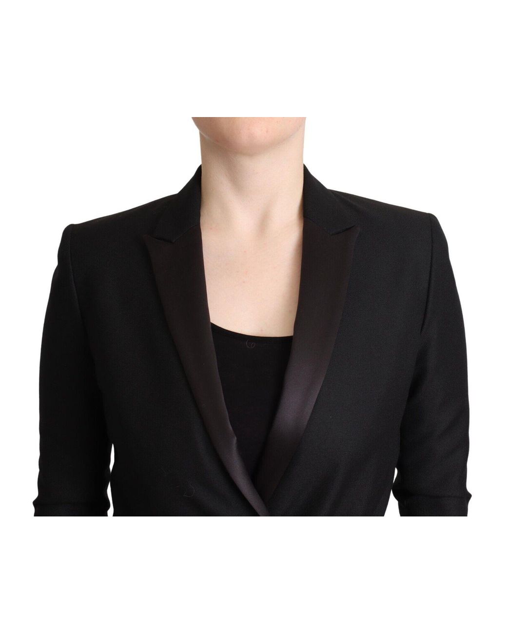 CoSTUME NATIONAL Black Elegant Double-Breasted Blazer