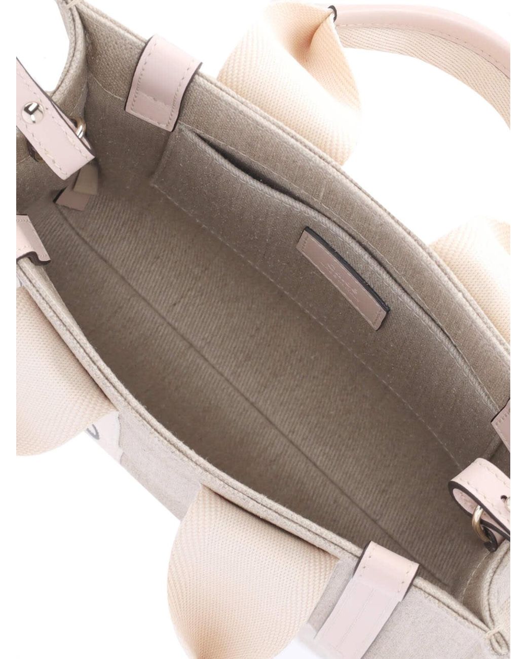 Chloé White 'Woody' Small Tote Bag