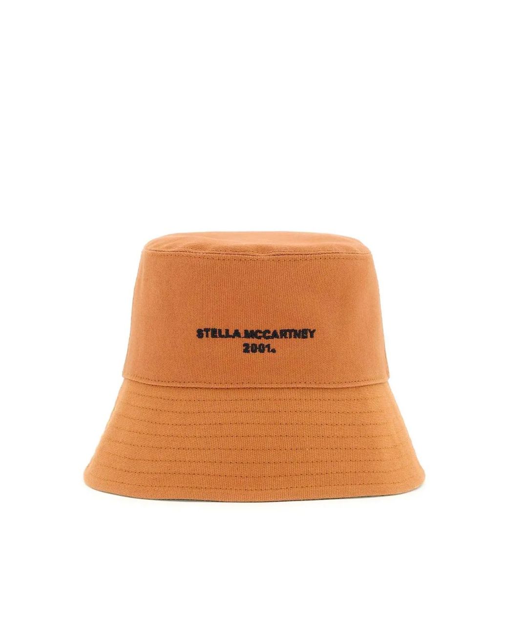 Stella McCartney Orange Eco Cotton Logo Bucket Hat