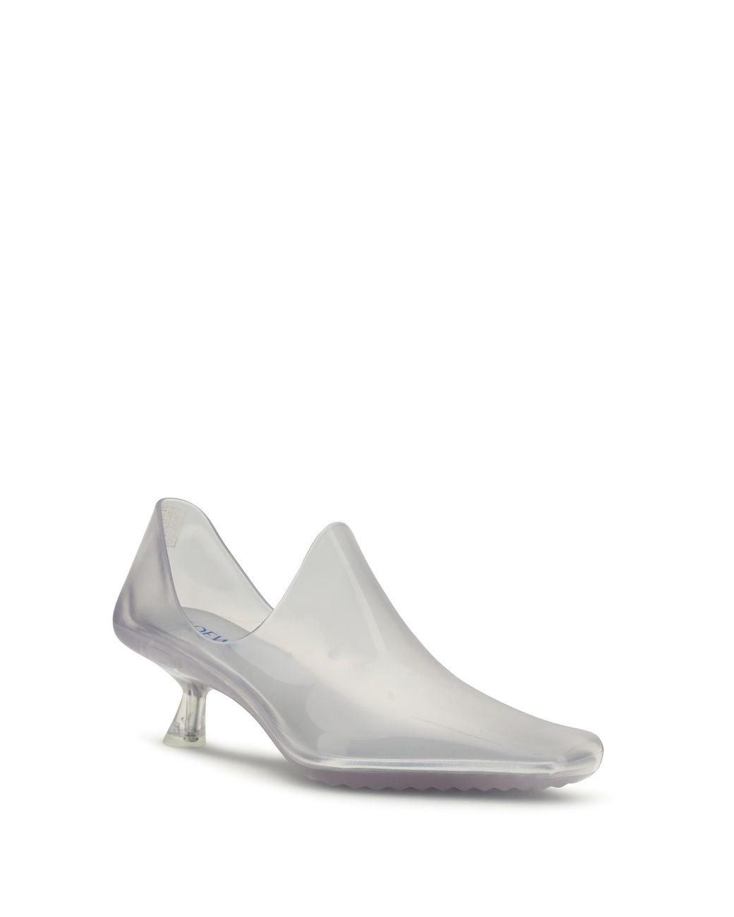Loewe White Ankle Boots Emily Aqua Pvc
