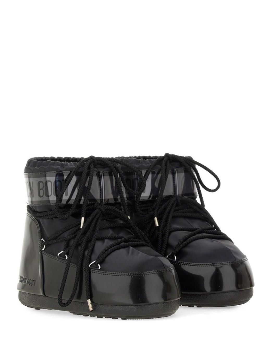 Moon Boot Black Boots Icon Glance Low Polyvinyl Chloride