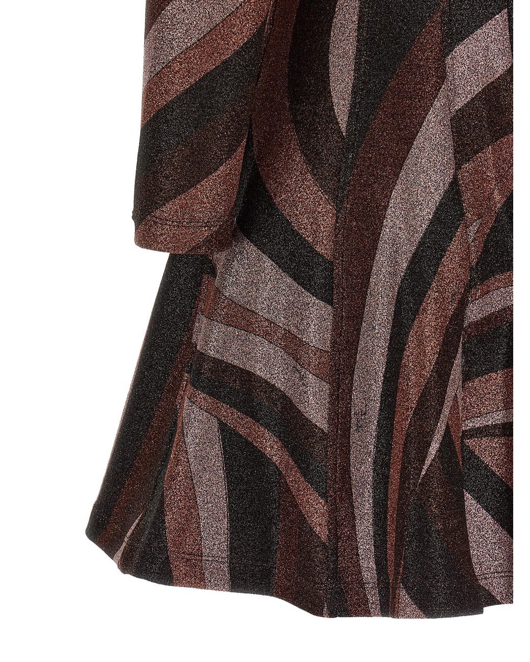 Emilio Pucci Brown Polyamide Short Dress