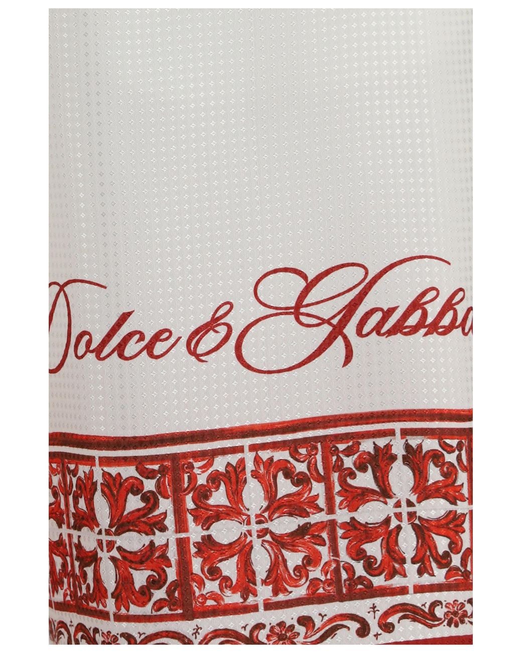 Dolce & Gabbana Gray Maiolica Print Jacquard Twill Shorts 5L Rubino Silk for men