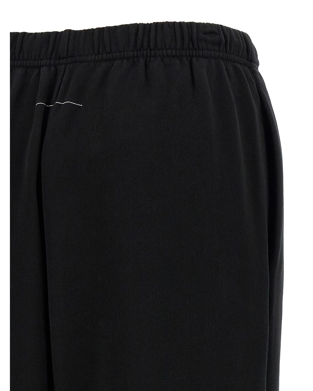 MM6 by Maison Margiela Black Sweatshirt Joggers Cotton Pant