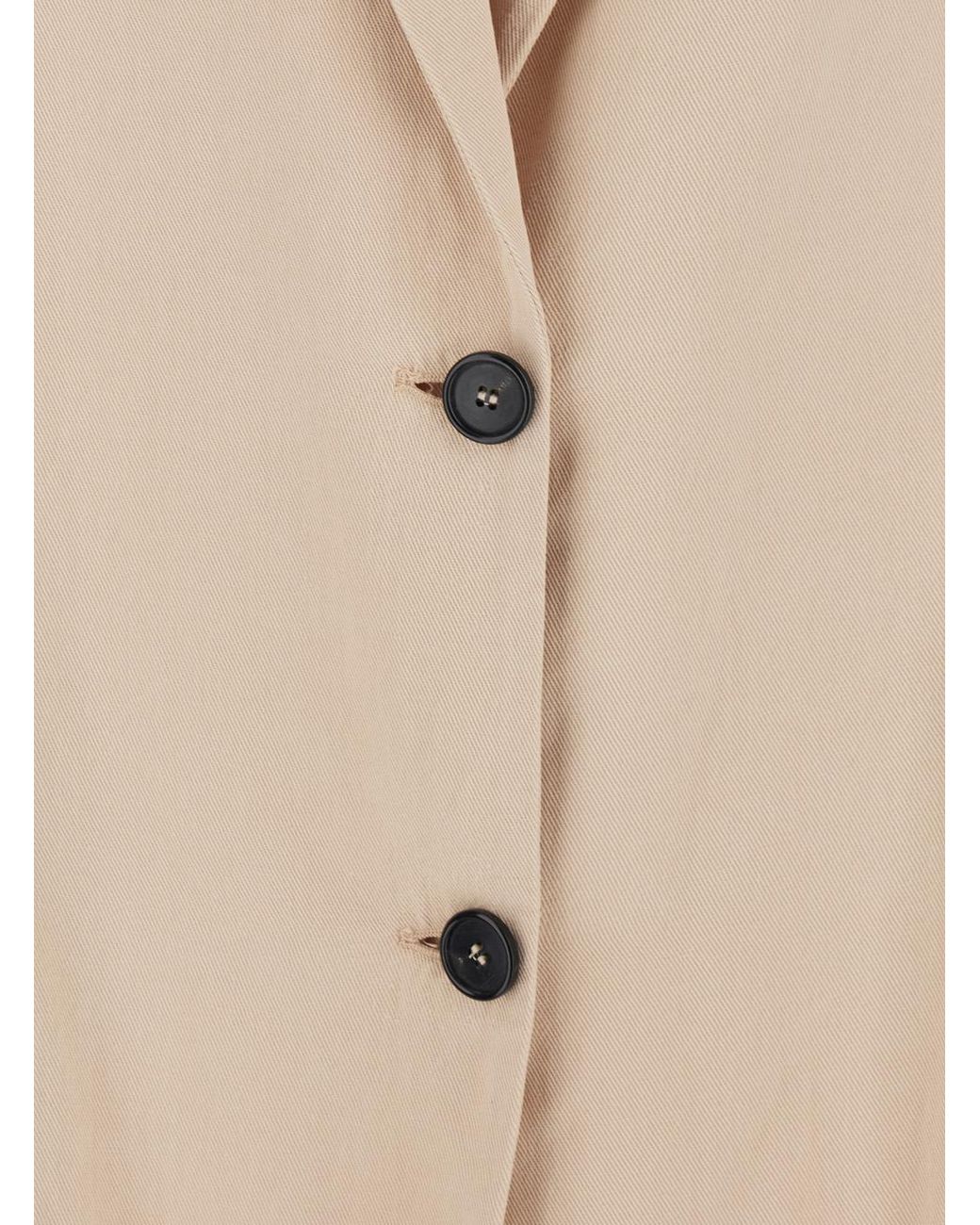 Jucca Natural Single-Breasted Jacket With Notched Revers For Blazers
