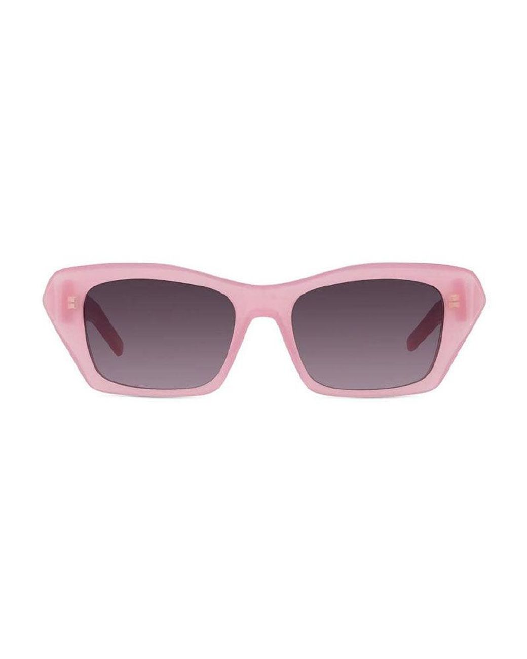 Givenchy Purple Sunglasses Cat Eye Full Rim, Shiny Frame And Gradient Mirror Lens Gv40103I72Z