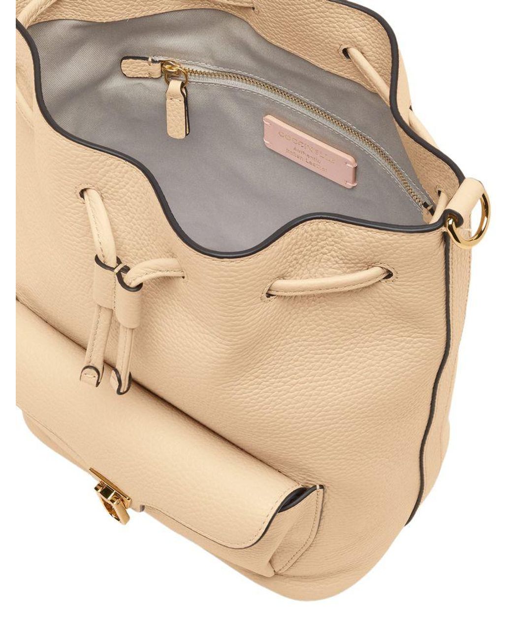 Coccinelle Natural Bucket Bag Bovine Leather Bucket-Bags