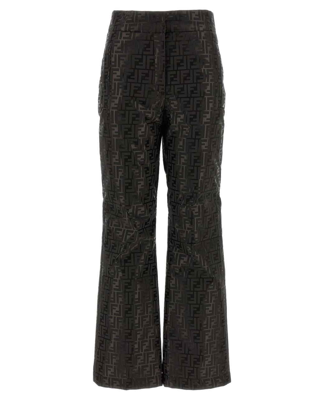 Fendi Black Fendi Ff Monogram Cotton-Polyamide Trousers