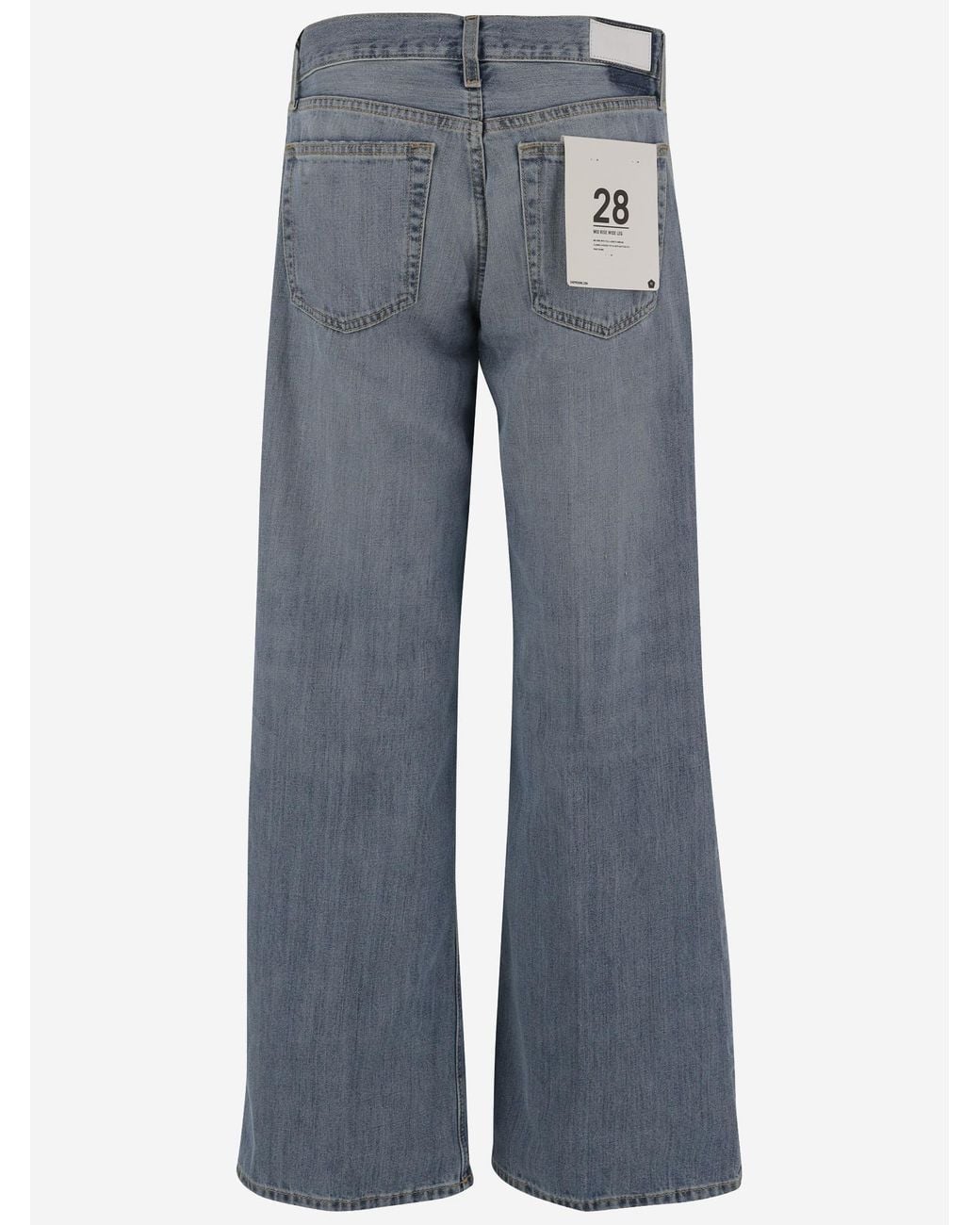 Re/done Blue Cotton Jeans With Classic Style