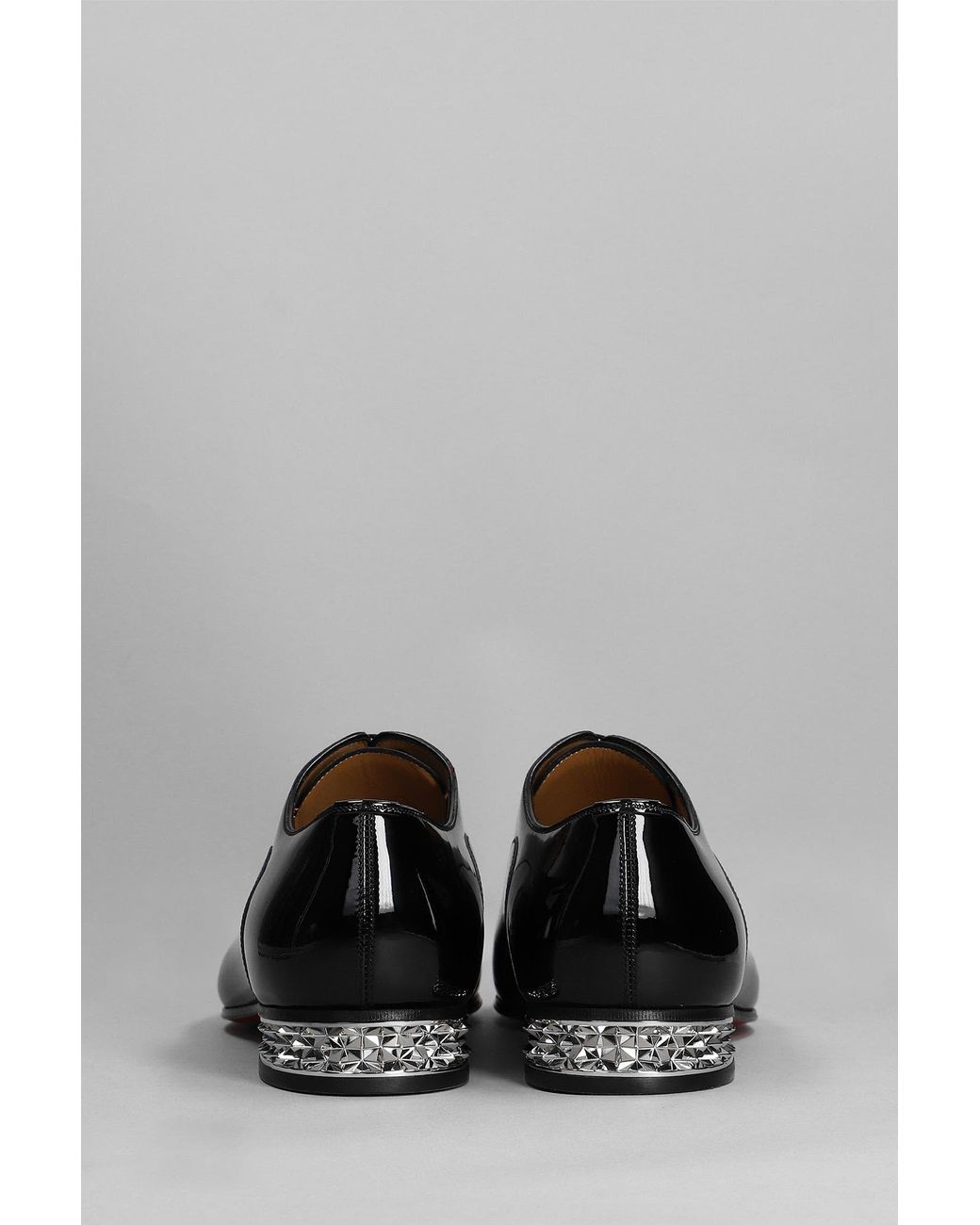 Lacuzzo, black patent leather and suede brogue lace up. - Gabucci