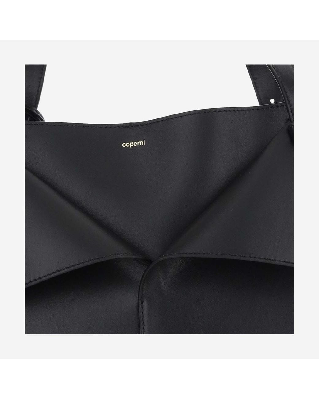 Coperni Black Cabas Leather Handbag Handbags
