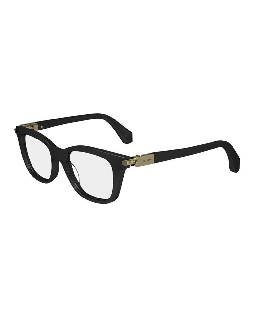 Ferragamo Black Eyeglasses Square Full Rim, Shiny Frame And Clear Demo Lens Lens Sf2973001
