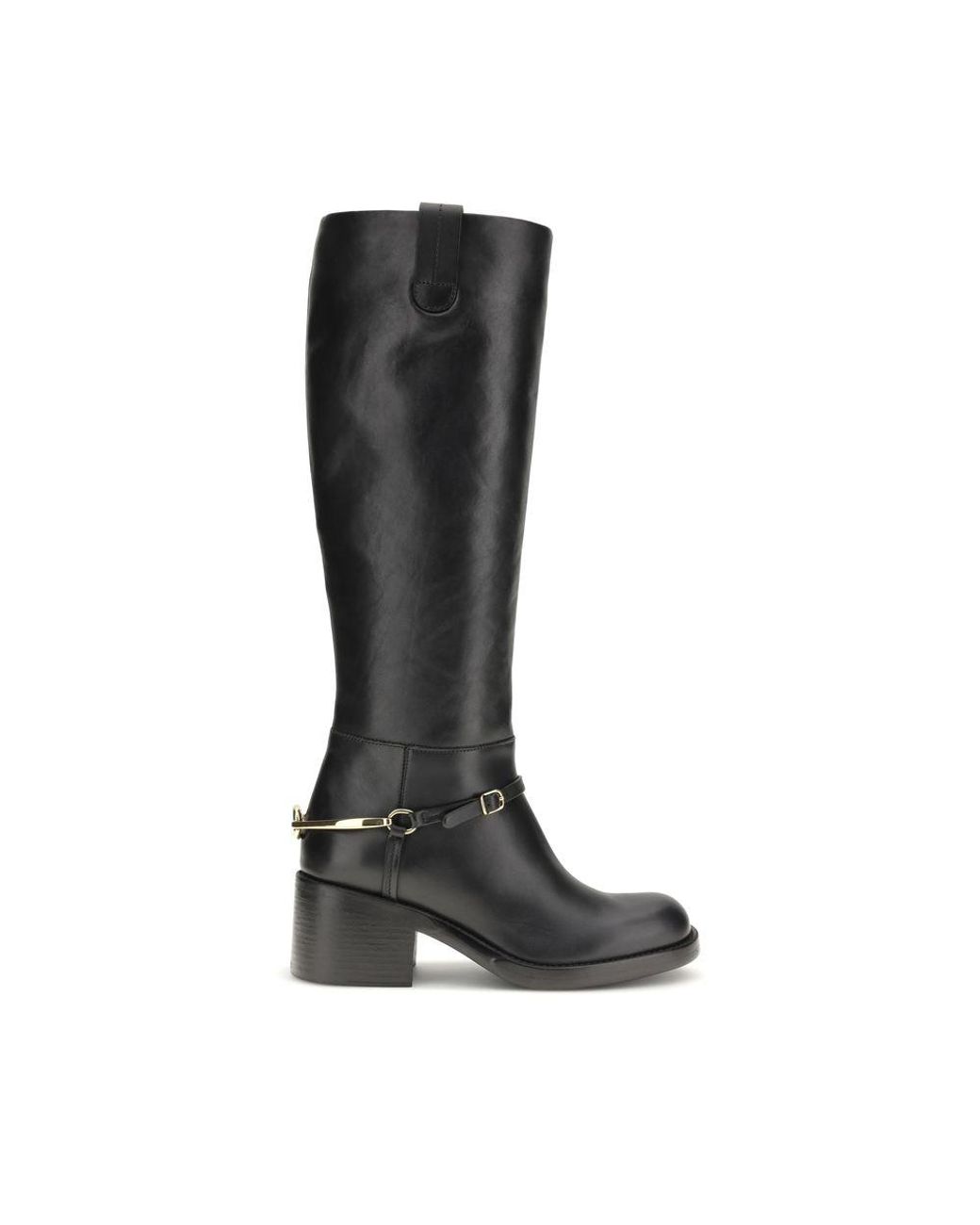 Chloé Black Calf Leather Bos Taurus Lace