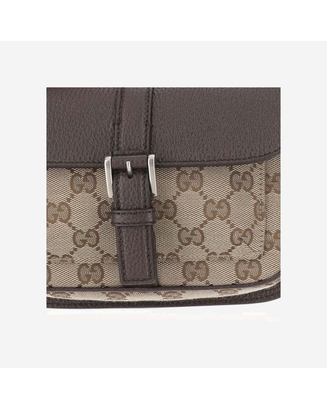 Gucci Black Gg Shoulder Bag Fabric Messenger for men