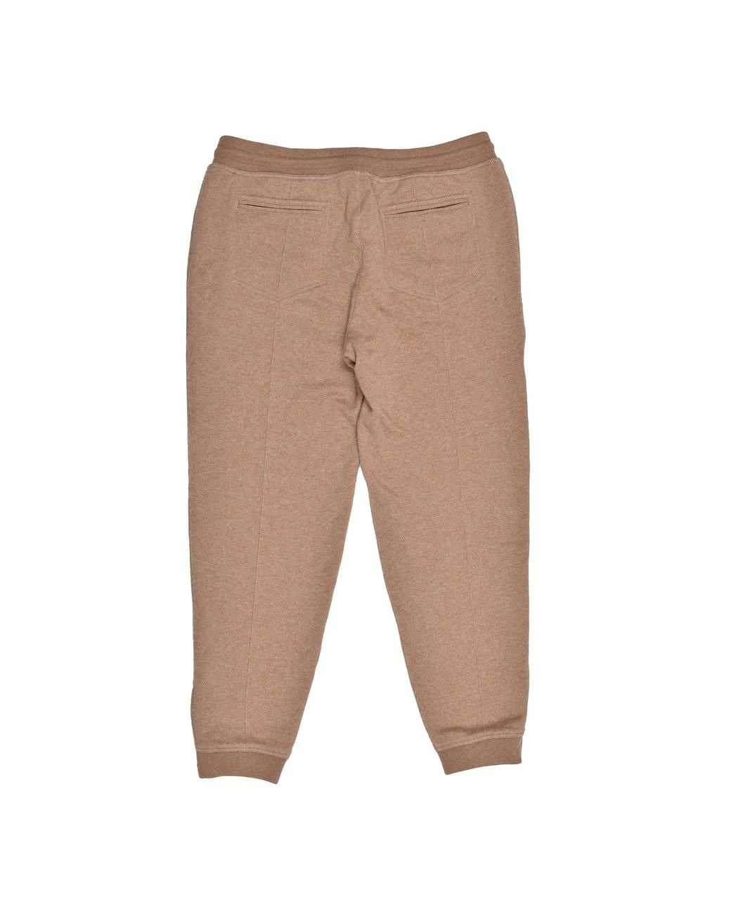 Brunello Cucinelli Natural Camel Cashmere Jogger Trousers for men