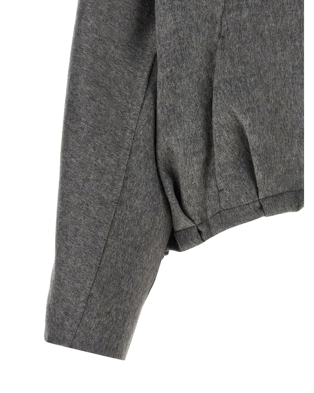 Brunello Cucinelli Gray Wool Blend Crop Jacket