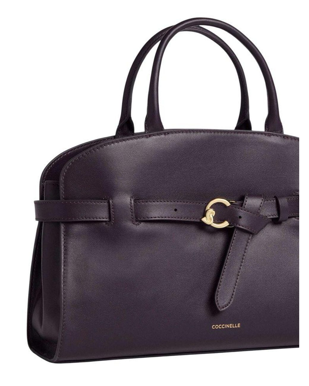 Coccinelle Blue Top Handle Bag Bovine Leather