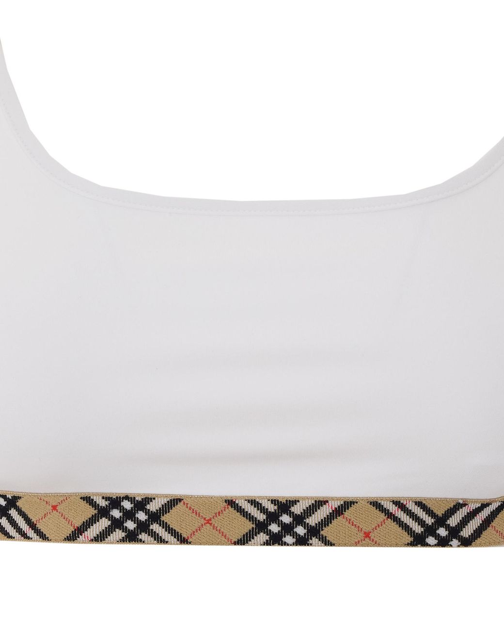 Burberry White Top Polyamide