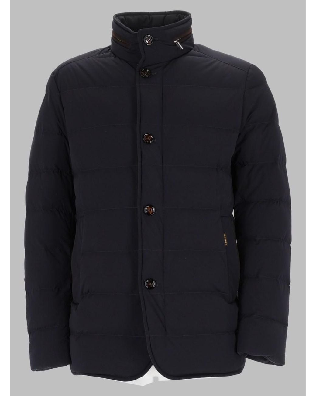 Moorer Blue Padded Jacket Nolde Polyamide Polyurethane Trench & Raincoats for men