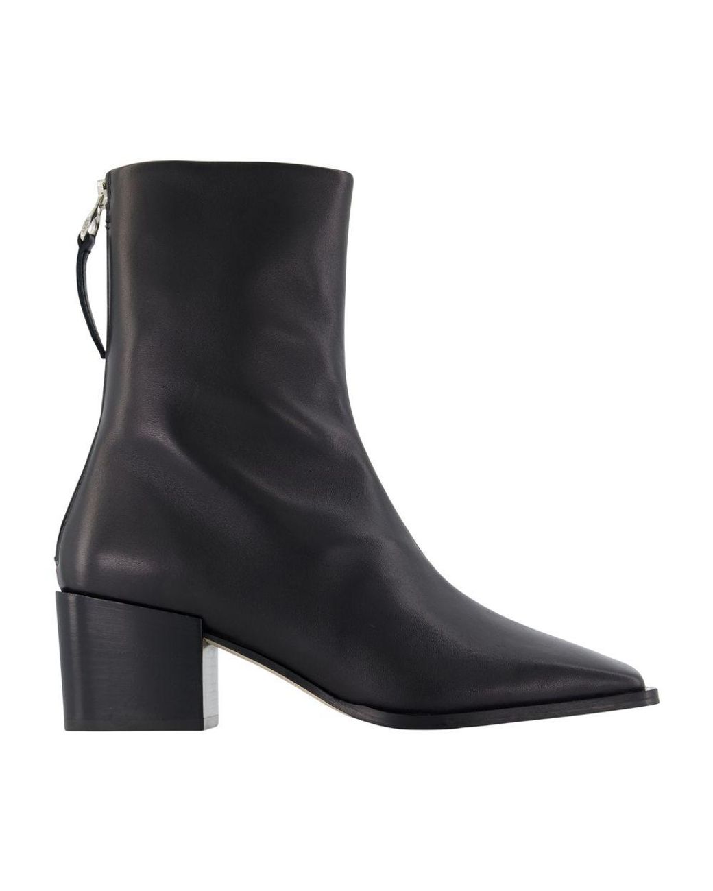 Aeyde Black Amina Ankle Boots
