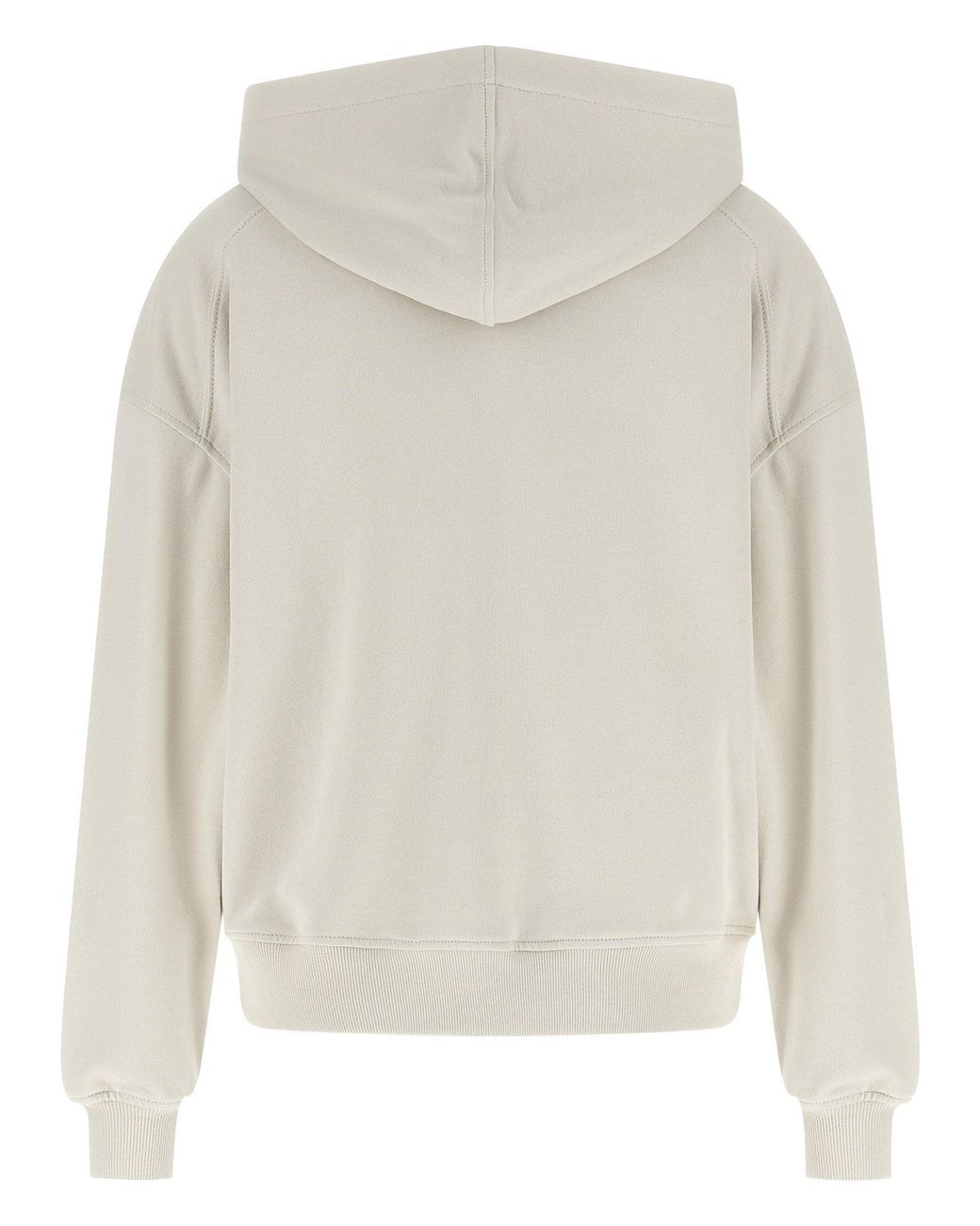 Brunello Cucinelli White Cotton Fleece Hoodie