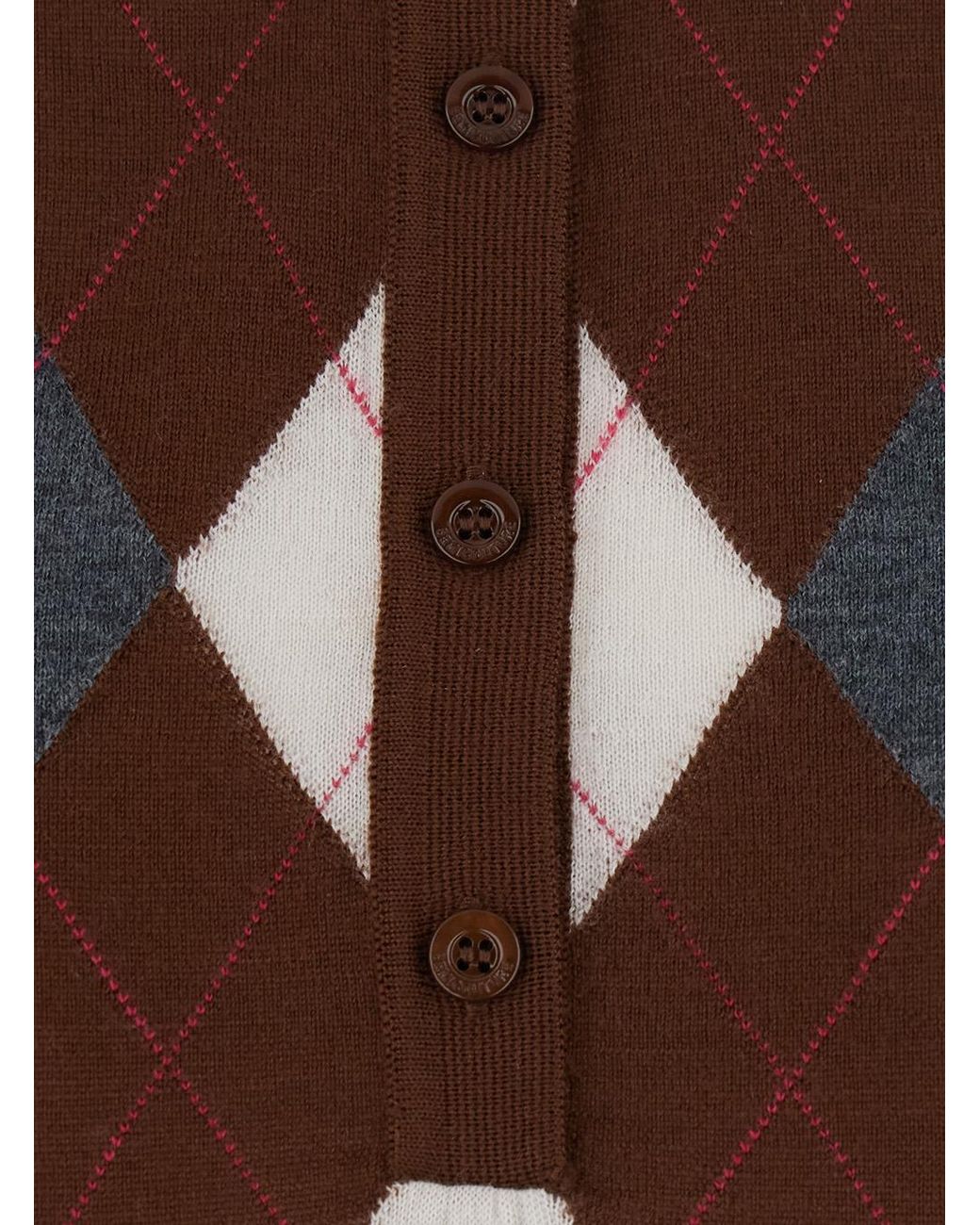 Semicouture Brown Semicouture Diana Polo Sweater