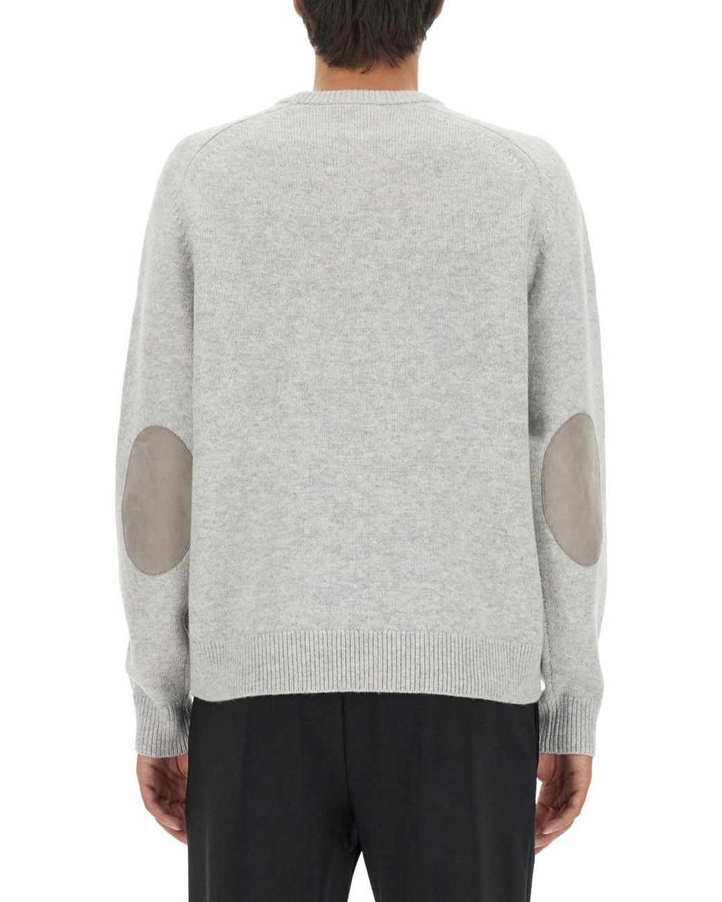Theory Gray Wool Jersey Jumper Jumpers for men