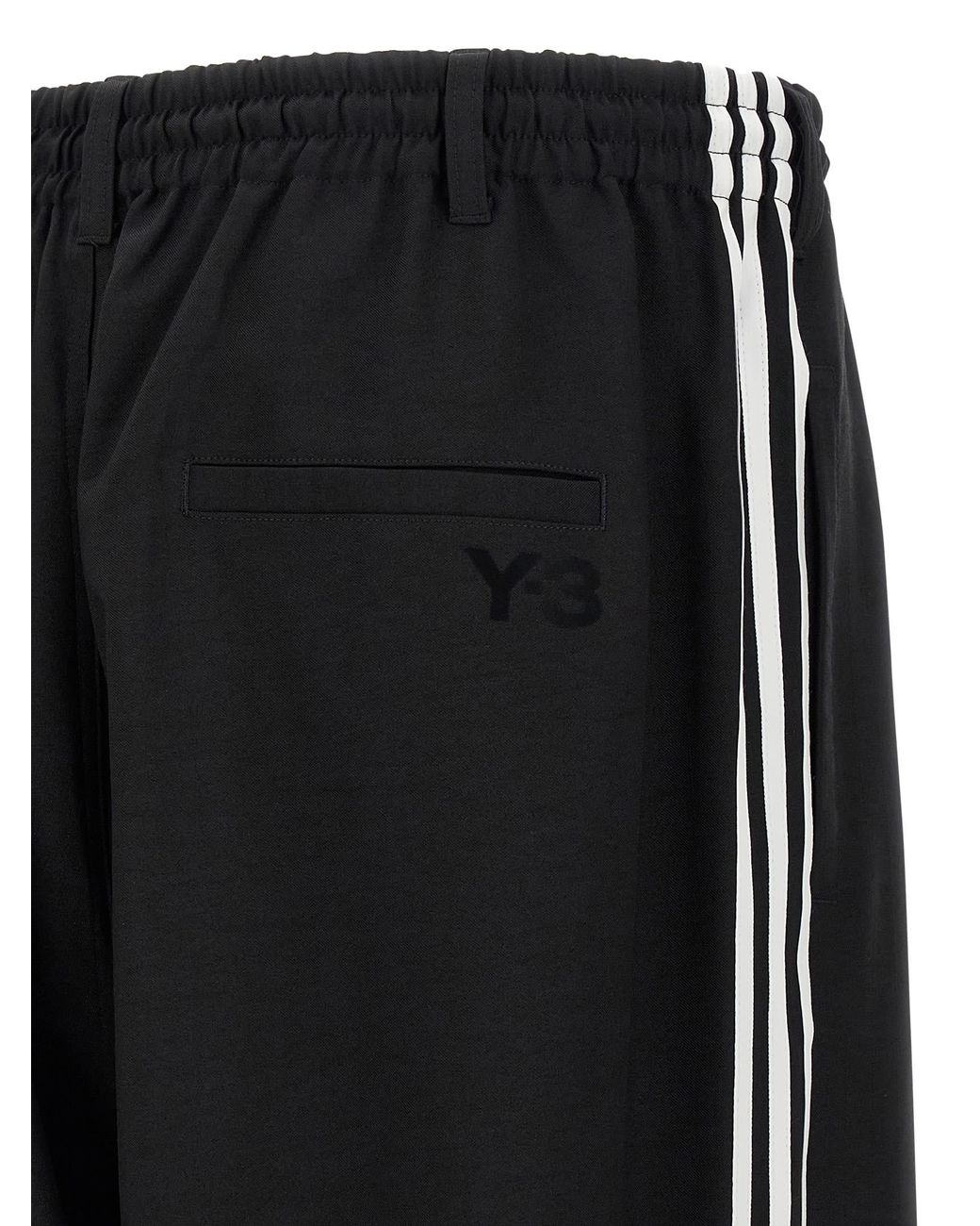 Y-3 Black 3-Stripes' Joggers for men
