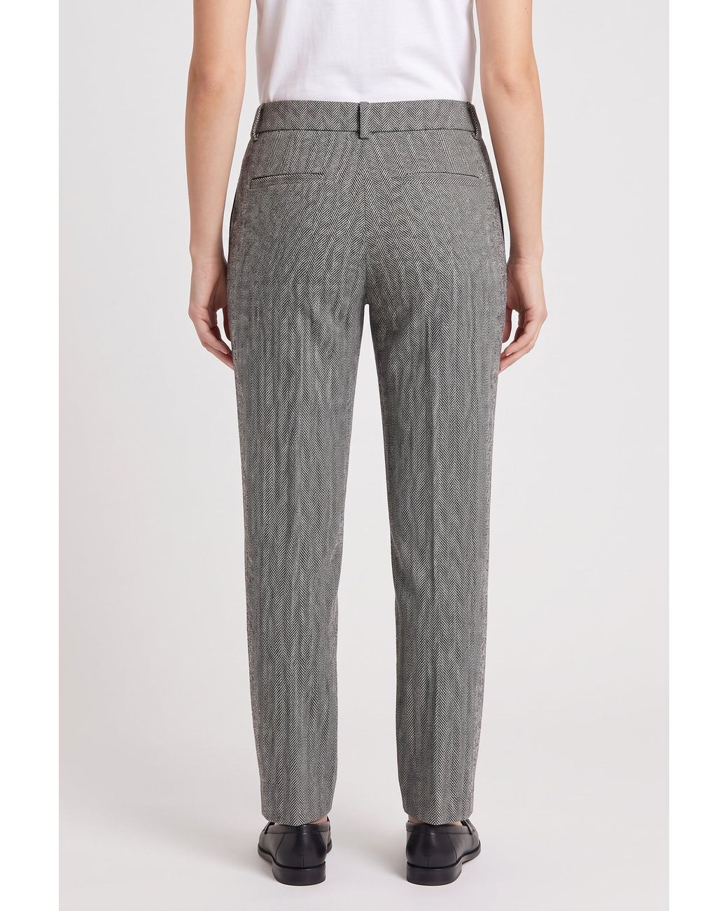 Brunello Cucinelli Gray Linen Trousers