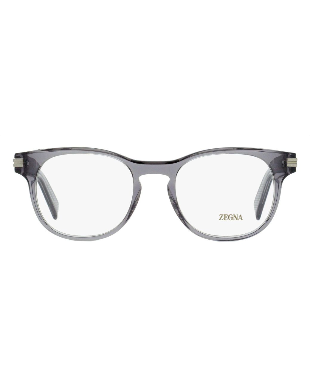 Zegna Black Keyhole Oval Eyeglasses Ez5268 020 51Mm Plastic (Acetate) for men