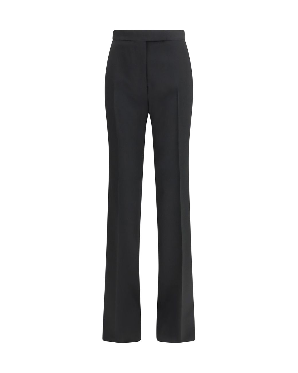 Tom Ford Gray Tailored Straight-Leg Trousers-Deep/Deep Fleece Wool