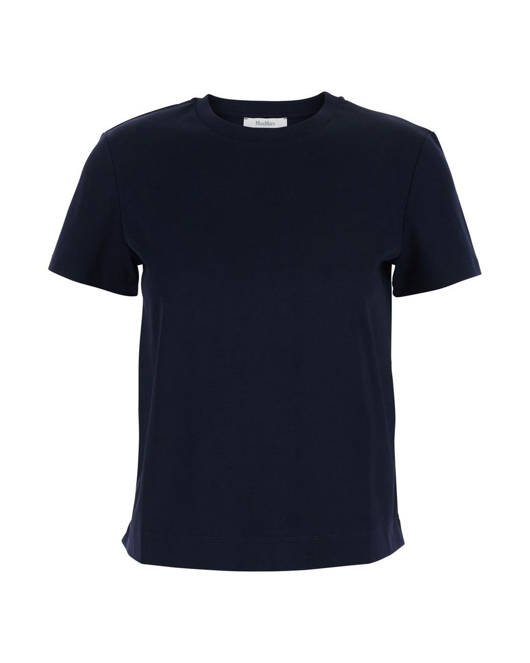 Max Mara Blue T-Shirt Donata Dark Cotton T-Shirts & Jerseys