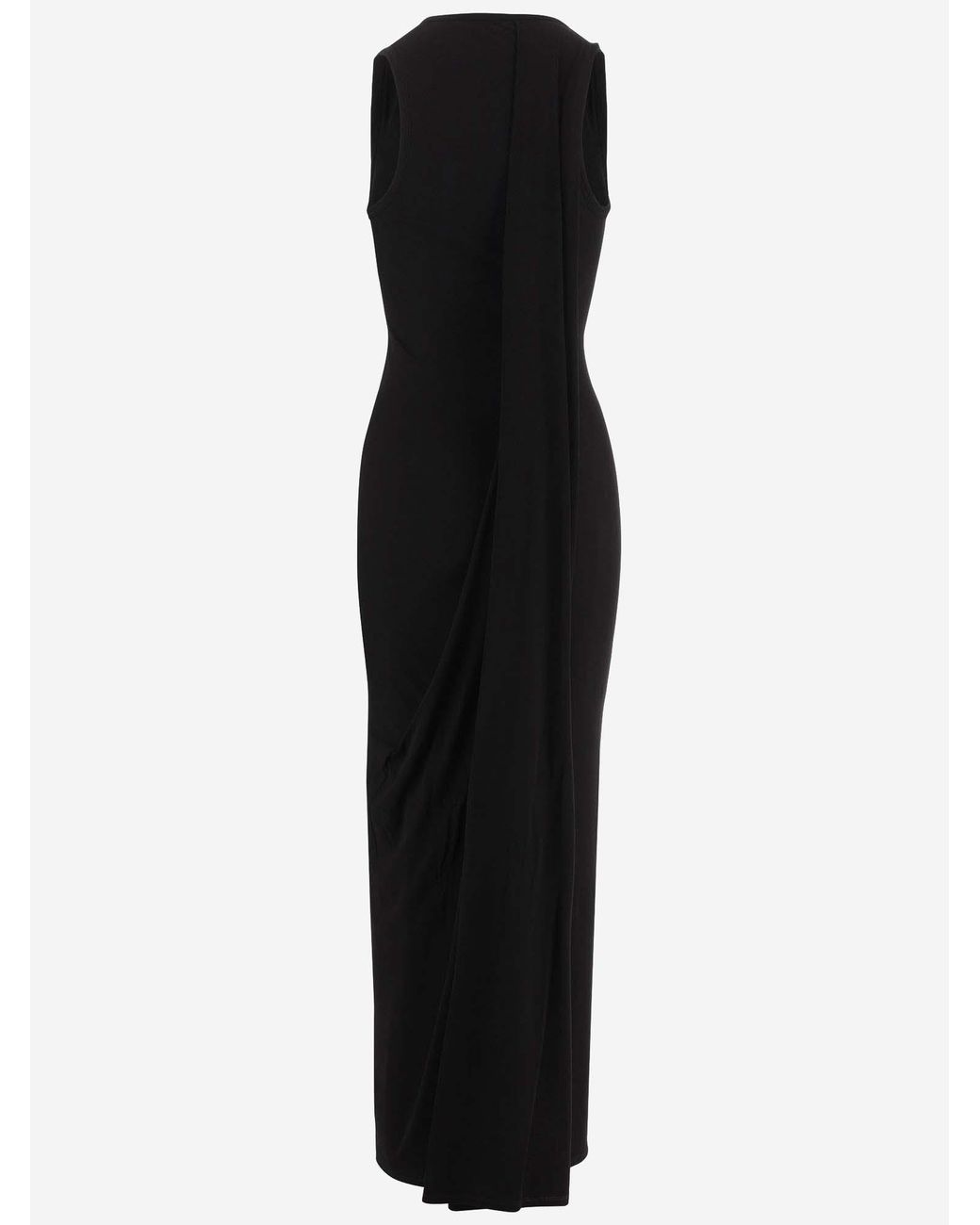 Balenciaga Black Stretch Viscose Long Dress