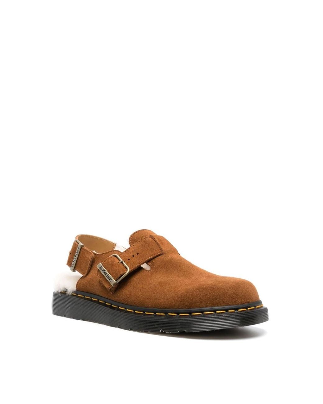 Dr. Martens Brown Jorge Shearling Mules Shoes Loafers & Sandals for men