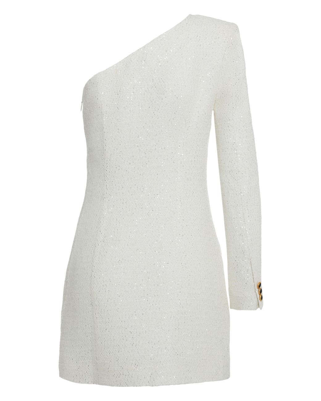 Alessandra Rich White Mini Knitted Dress