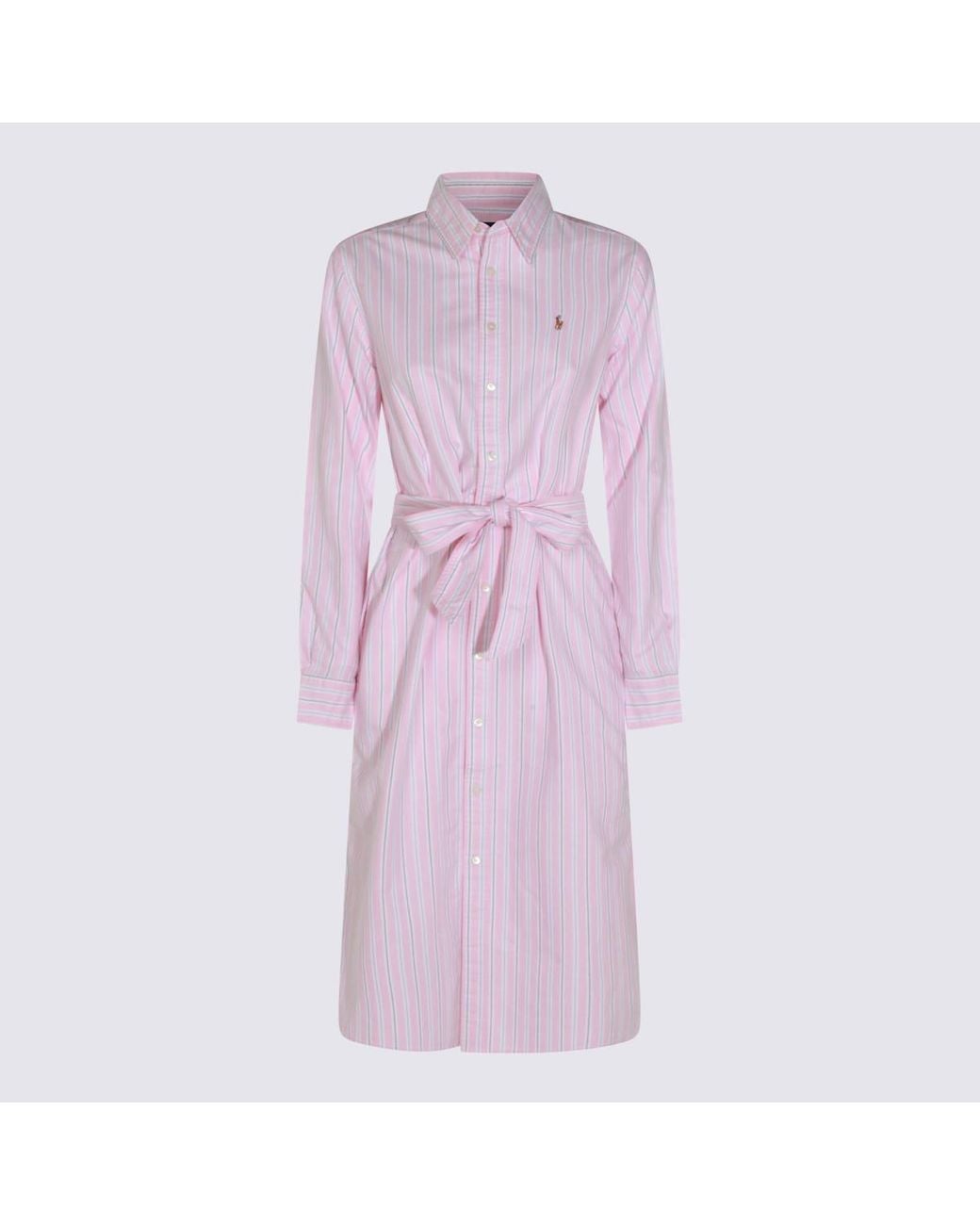 Polo Ralph Lauren Purple Cotton Midi Dress