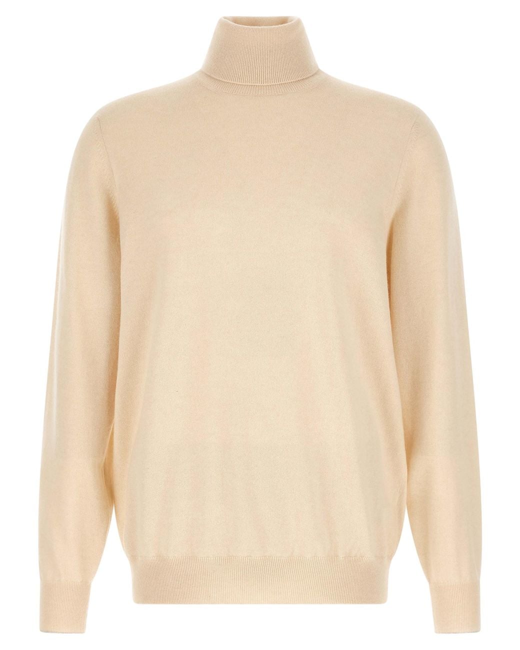 Brunello Cucinelli Natural Brunello Cucinelli Cashmere Turtleneck Sweater for men